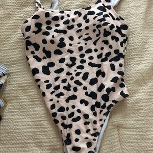 Leopard one piece swimsuit